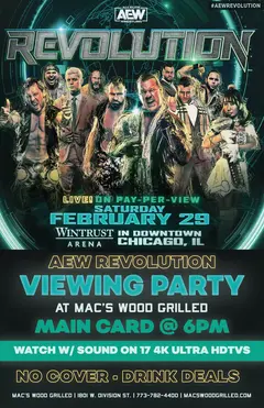 Постер AEW Revolution 2020