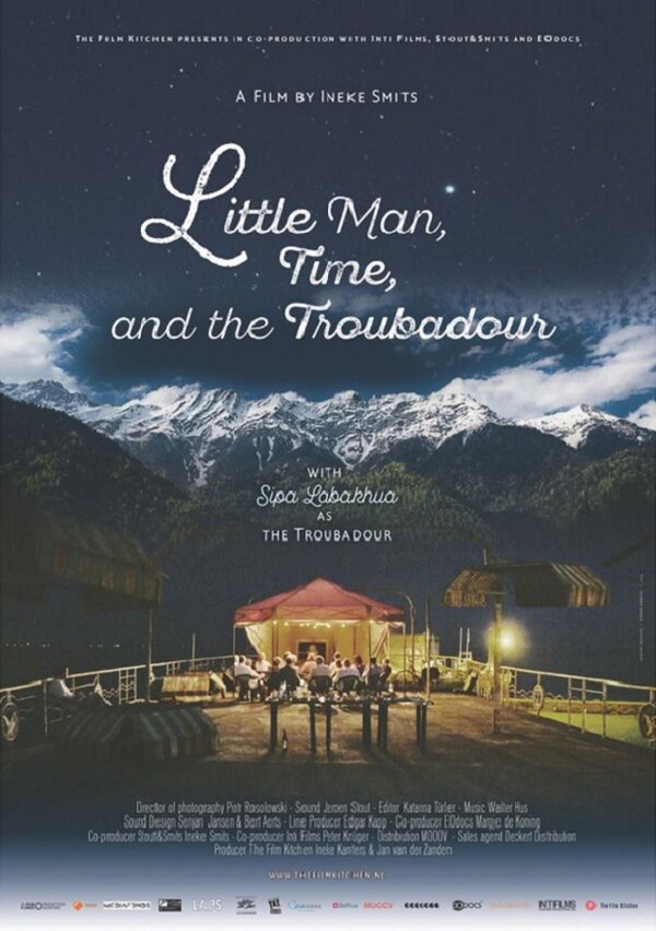 Постер Маленький человек, время и трубадур