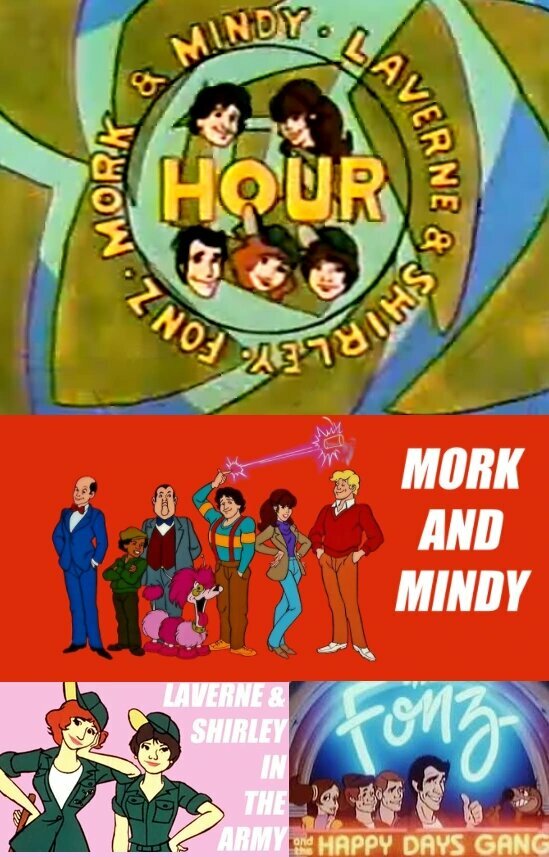 Постер Морк и Минди / Лаверна и Ширли / Час Фонза
