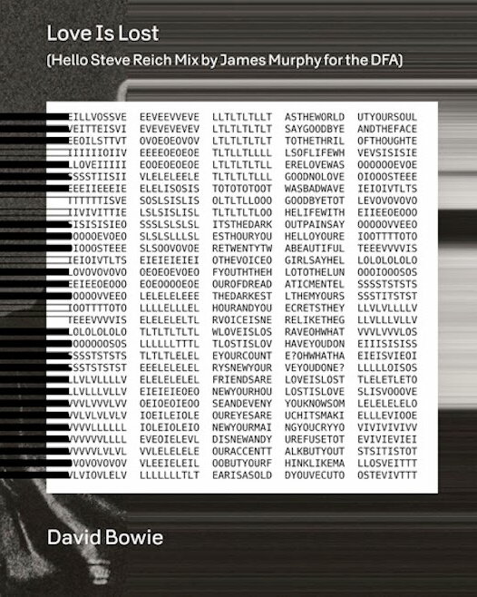 Постер David Bowie: Love Is Lost (Hello Steve Reich Mix) - Version 1