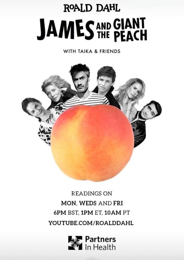 Постер Джеймс и гигантский персик с Тайкой и друзьями