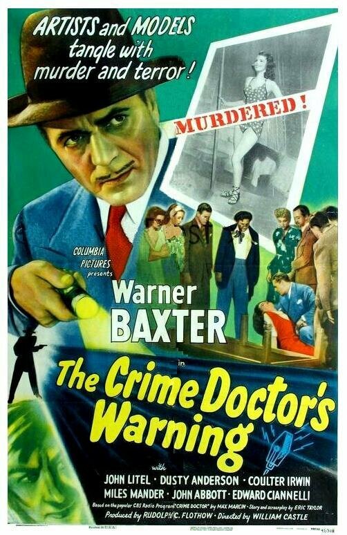 Постер The Crime Doctor's Warning
