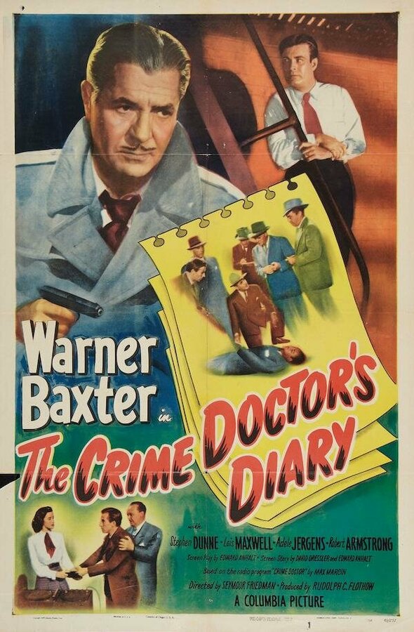 Постер The Crime Doctor's Diary