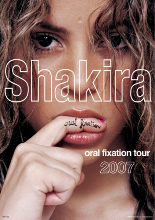 Постер Shakira Oral Fixation Tour 2007