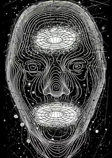 Постер Чёрная дыра – белая дыра