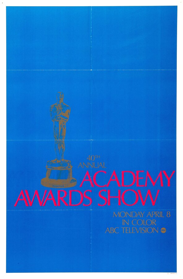 Постер 40-я церемония вручения премии «Оскар»