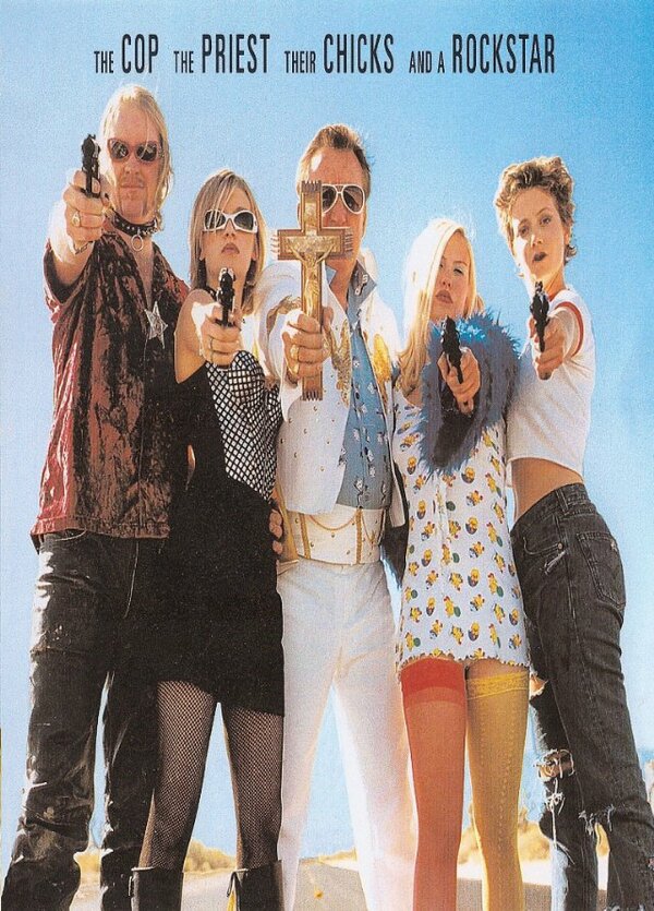 Постер Коп, священник, их телки и рок-звезда