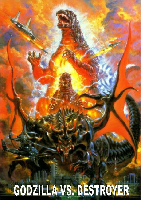 Постер Годзилла против Разрушителя