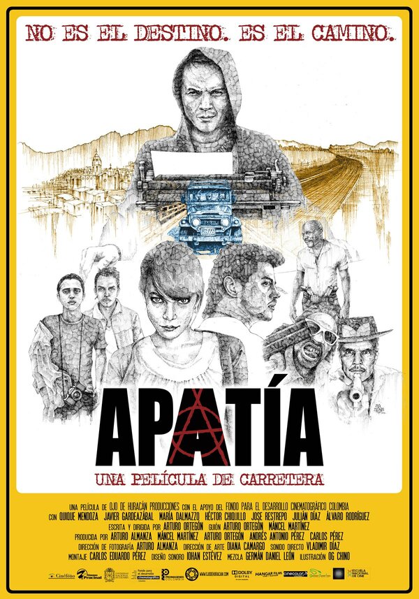 Постер Apatía, una película de carretera