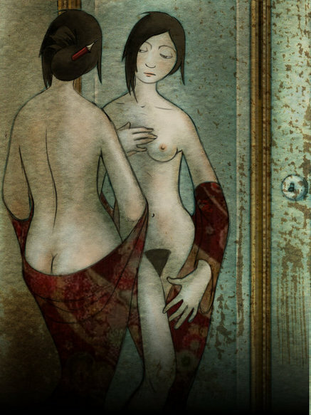 Постер Женщина-скелет