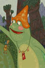 Постер Лягушка и муравьи