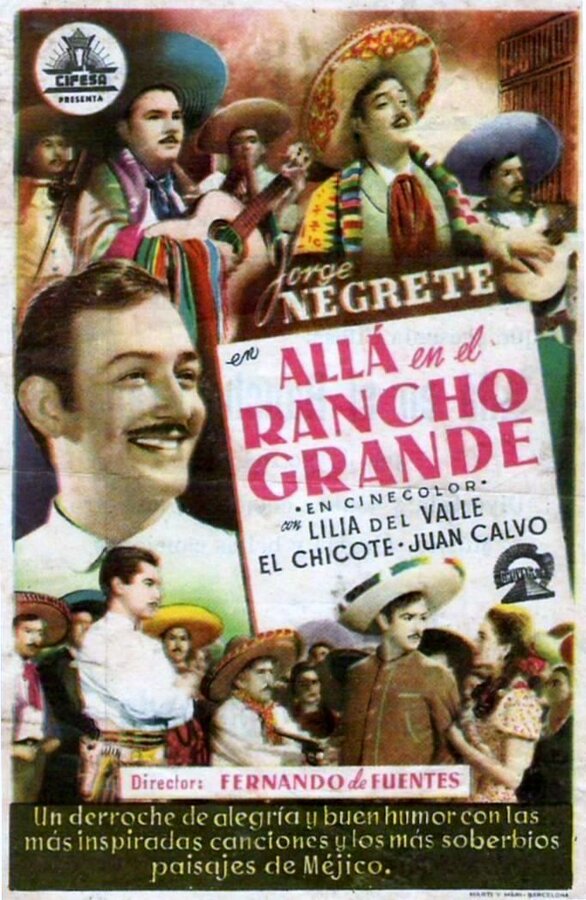 Постер Allá en el Rancho Grande