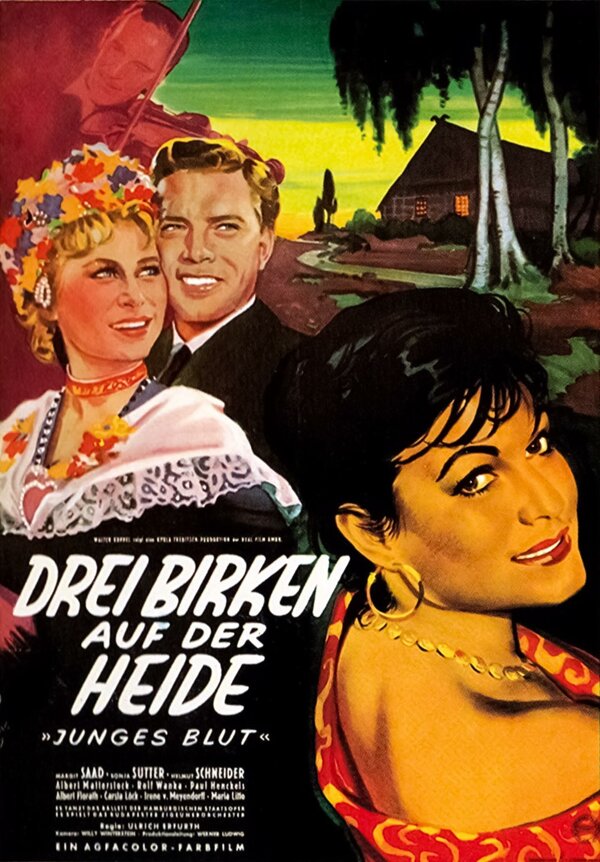 Постер Drei Birken auf der Heide