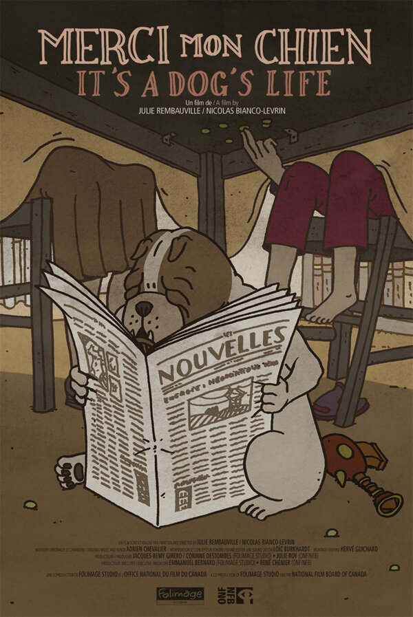 Постер Merci mon chien