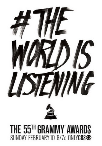 Постер 55-я церемония вручения премии «Грэмми»