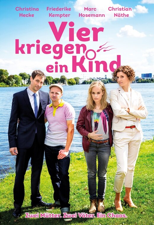Постер Vier kriegen ein Kind