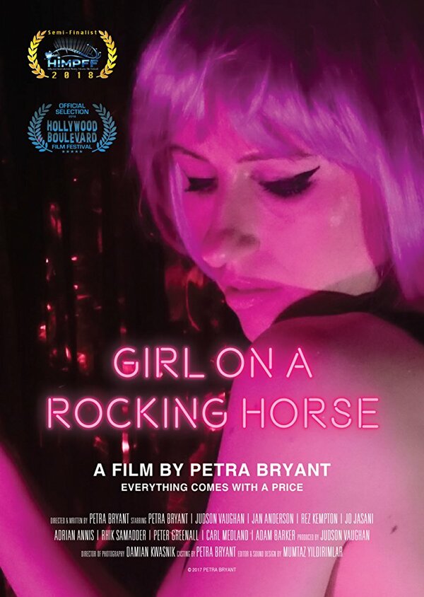 Постер Girl on a Rocking Horse