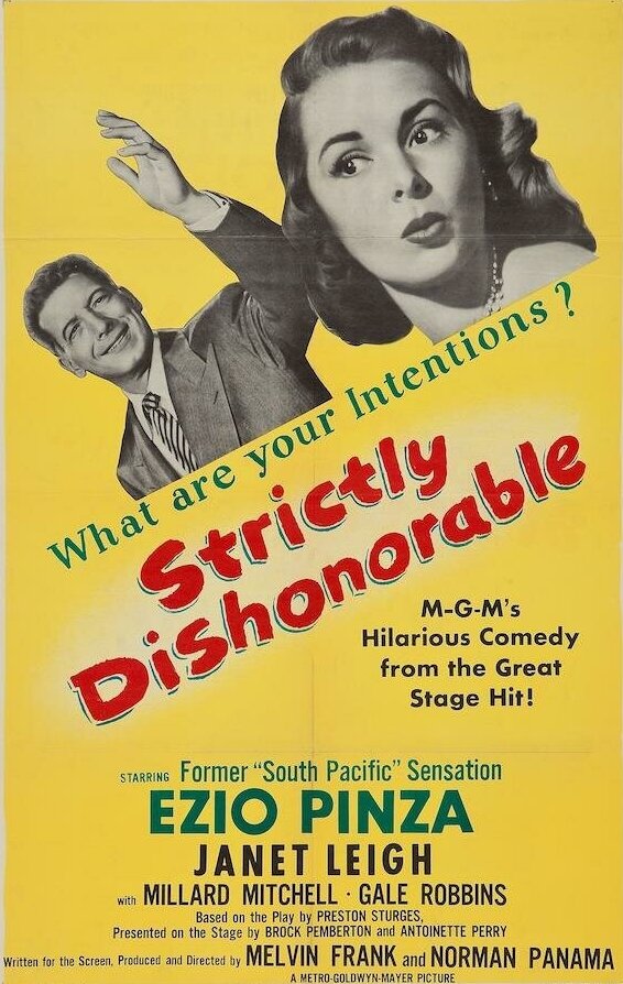 Постер Strictly Dishonorable